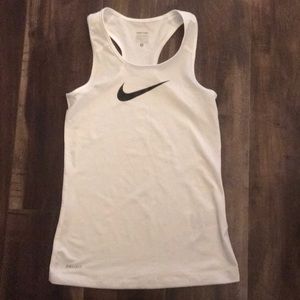 White Nike Tank